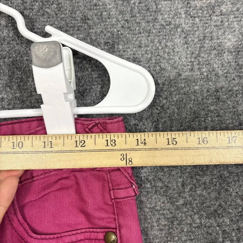 Free People Skinny Zip Ankle Jeans Womens Size 24 Pink